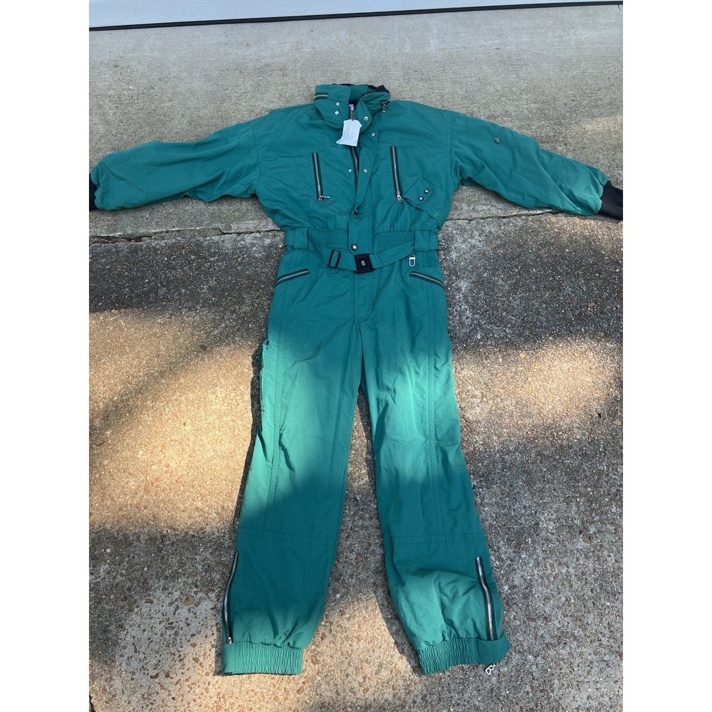 Bogner Ski Suit Men 40 Blue One Piece Snowsuit Germany Dog Sledding Vintage NWT